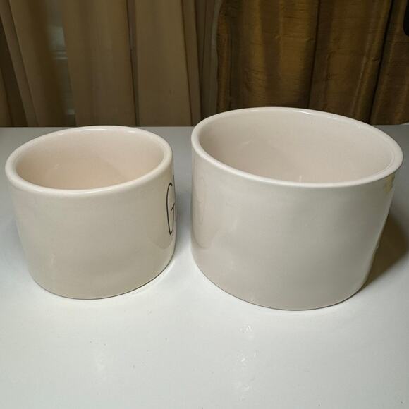 Rae Dunn Artisan SALSA & GUAC Dip Bowls Set Ceramic Farmhouse Kitchen Decor - Picture 4 of 7